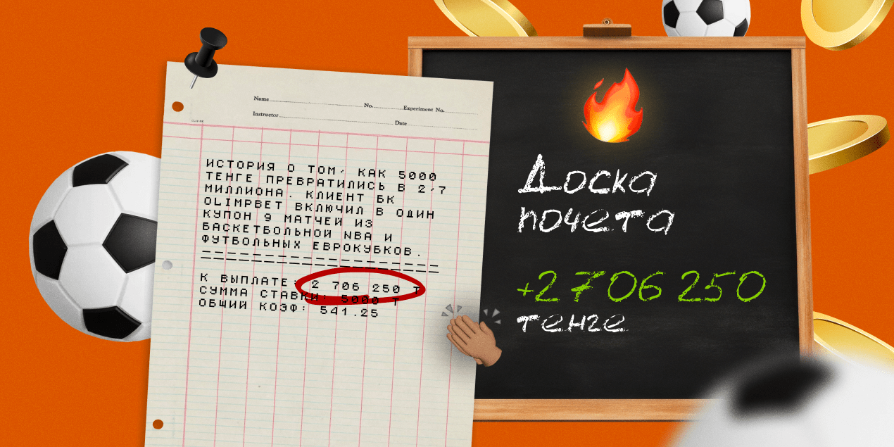 Удачная ставка: экспресс на футбол и баскетбол с коэффициентом 541.25