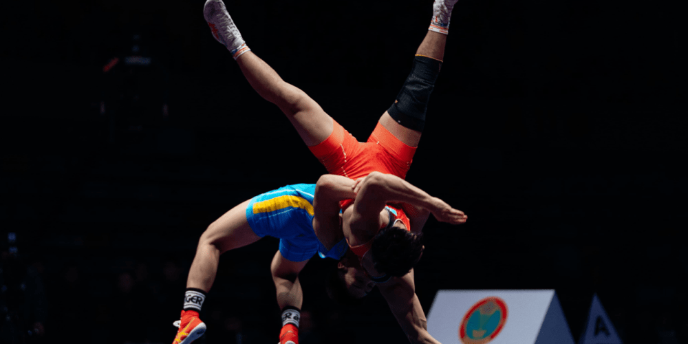 Сборная Казахстана попала в топ-3 медального зачета чемпионата Азии по вольной борьбе