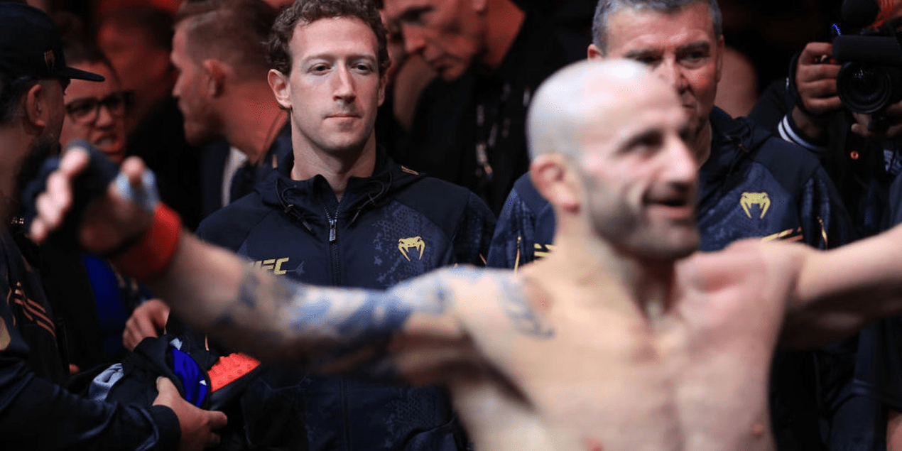 Марк Цукерберг и боец UFC Александр Волкановски