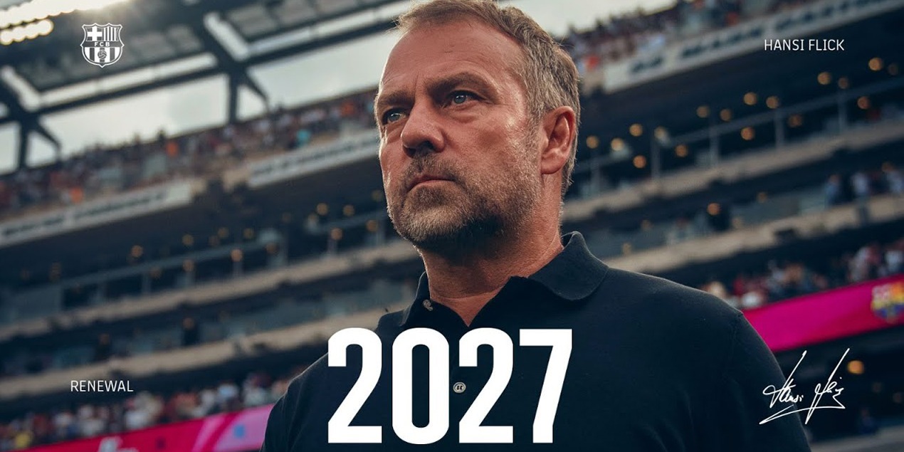 Ханси Флик продлил контракт с «Барселоной» до 2027 года